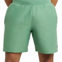 Outlet 🔥 Champion Men's 7 Reverse Weave Cut Off Shorts For Men Oatmeal Heather ✨