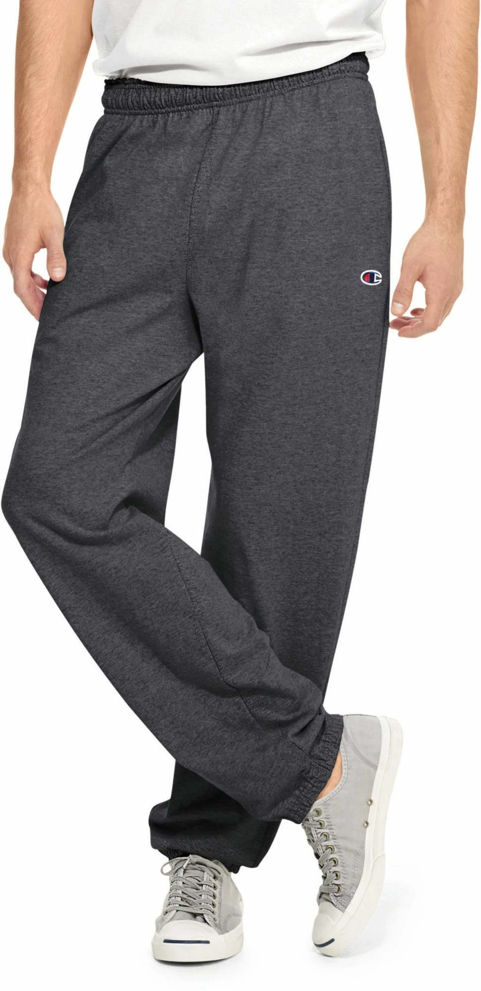 Cheap ๐ Champion Men's Closed Bottom Jersey Pants For Men Granite Heather ๐ 3 Cheap ๐ Champion Men's Closed Bottom Jersey Pants For Men Granite Heather ๐