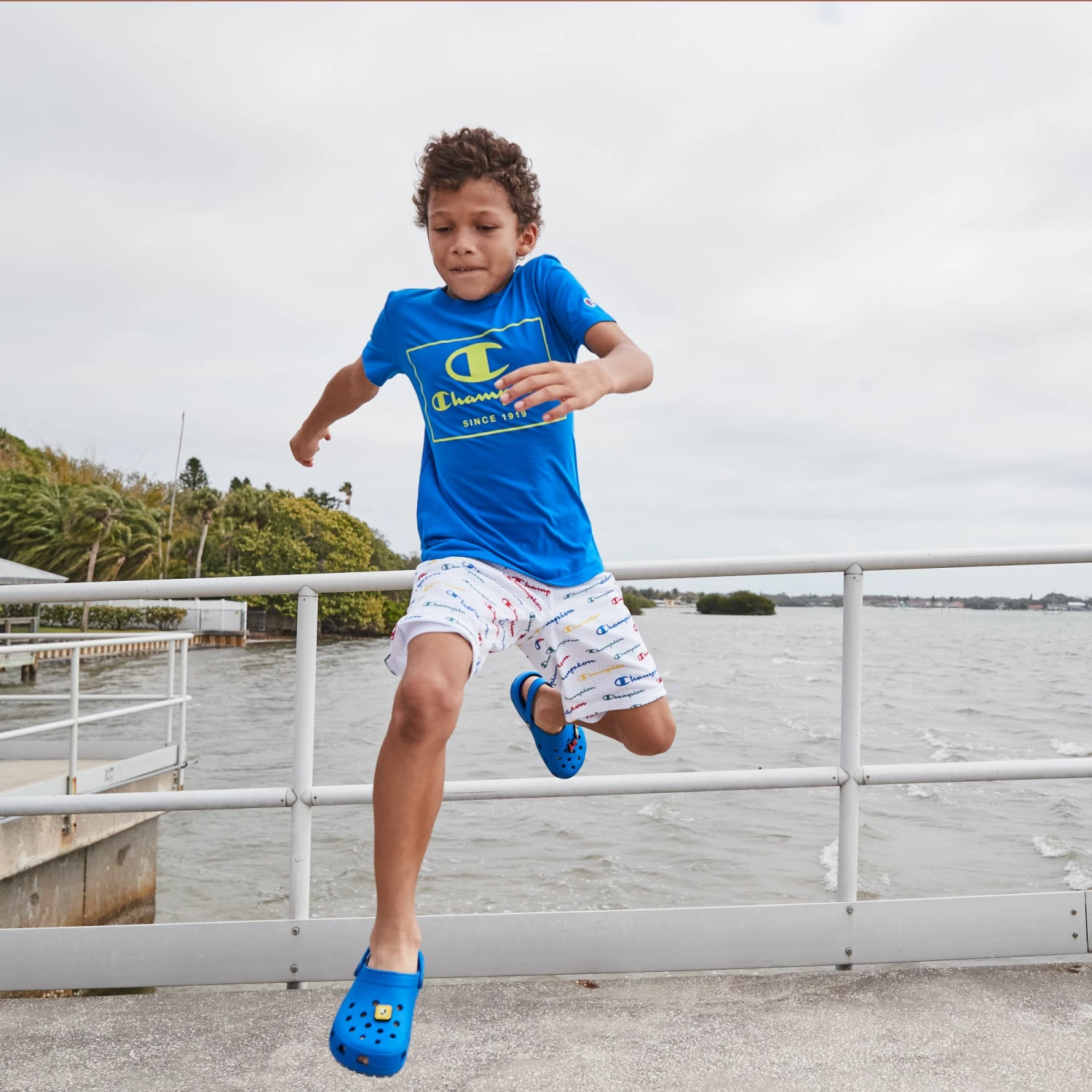 Best Sale ❤️ Champion Boys' Boxed Graphic T-Shirt For Boys' Bozetto Blue ✨ 4 Best Sale ❤️ Champion Boys' Boxed Graphic T-Shirt For Boys' Bozetto Blue ✨ - Image 2