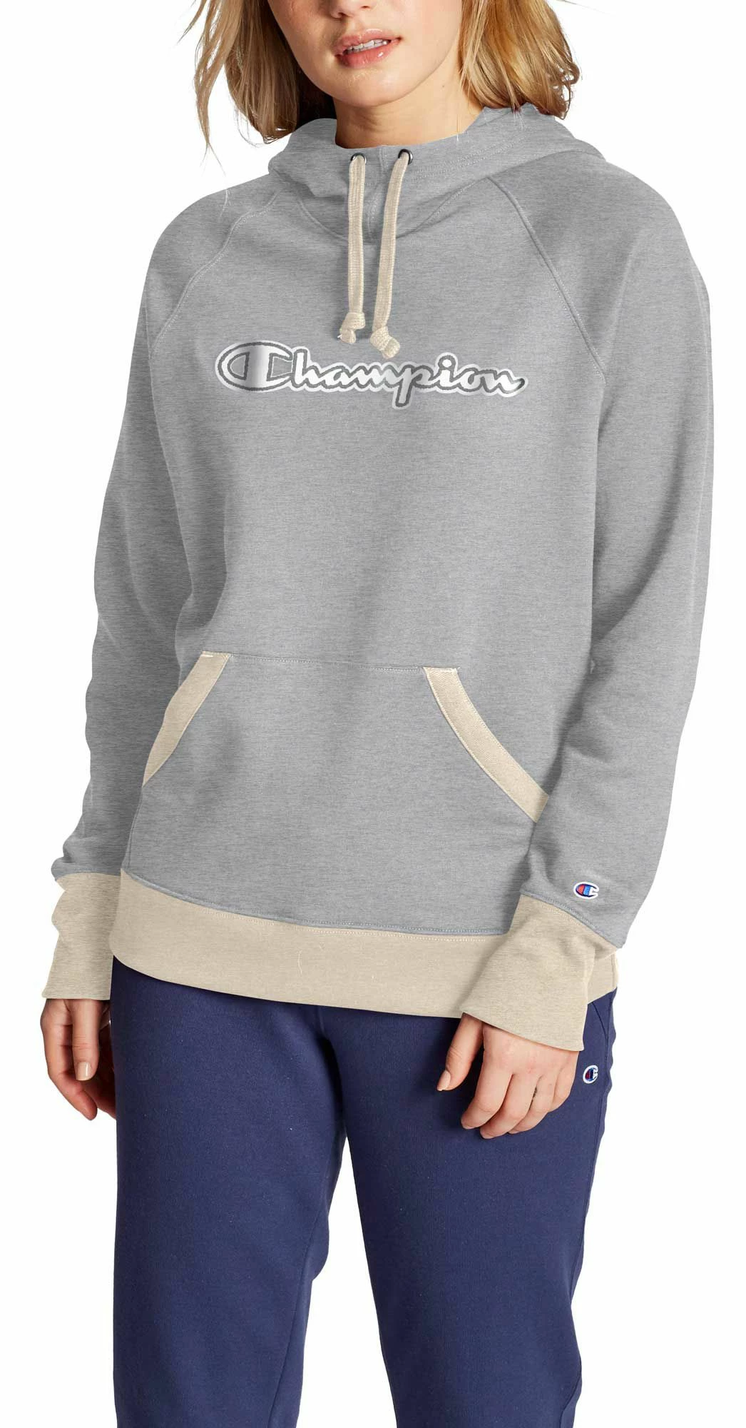 Promo ๐ Champion ๐ฉ Women's Powerblend Hoodie For ๐ฉ Women Oxford Grey/oatmeal Htr ๐ 2 Promo ๐ Champion ๐ฉ Women's Powerblend Hoodie For ๐ฉ Women Oxford Grey/oatmeal Htr ๐
