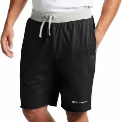 Promo 🎁 Champion Men's Athletics Middleweight Shorts For Men Black/oxford Gray 🔔