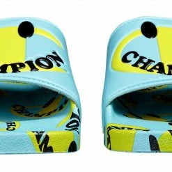 Cheapest ✔️ Champion Men's IPO Smile Slides For Men White/yellow 😀 -Cheap Champion Store unnamed file 286