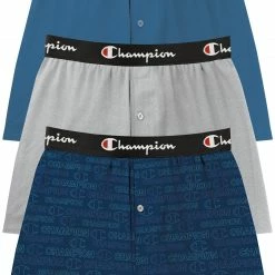Budget 🔔 Champion Men's Everyday Comfort Boxers For Men Blue/gray ✨