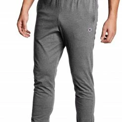 Hot Sale ⭐ Champion Men's Jersey Joggers For Men Granite Heather 😉
