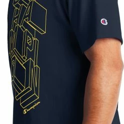 Discount 😀 Champion Men's Block Logo Short Sleeve T-Shirt For Men White 🎉 -Cheap Champion Store unnamed file 359