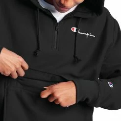 Cheap 👍 Champion Men's Reverse Weave Anorak For Men Black 🎁 -Cheap Champion Store unnamed file 36