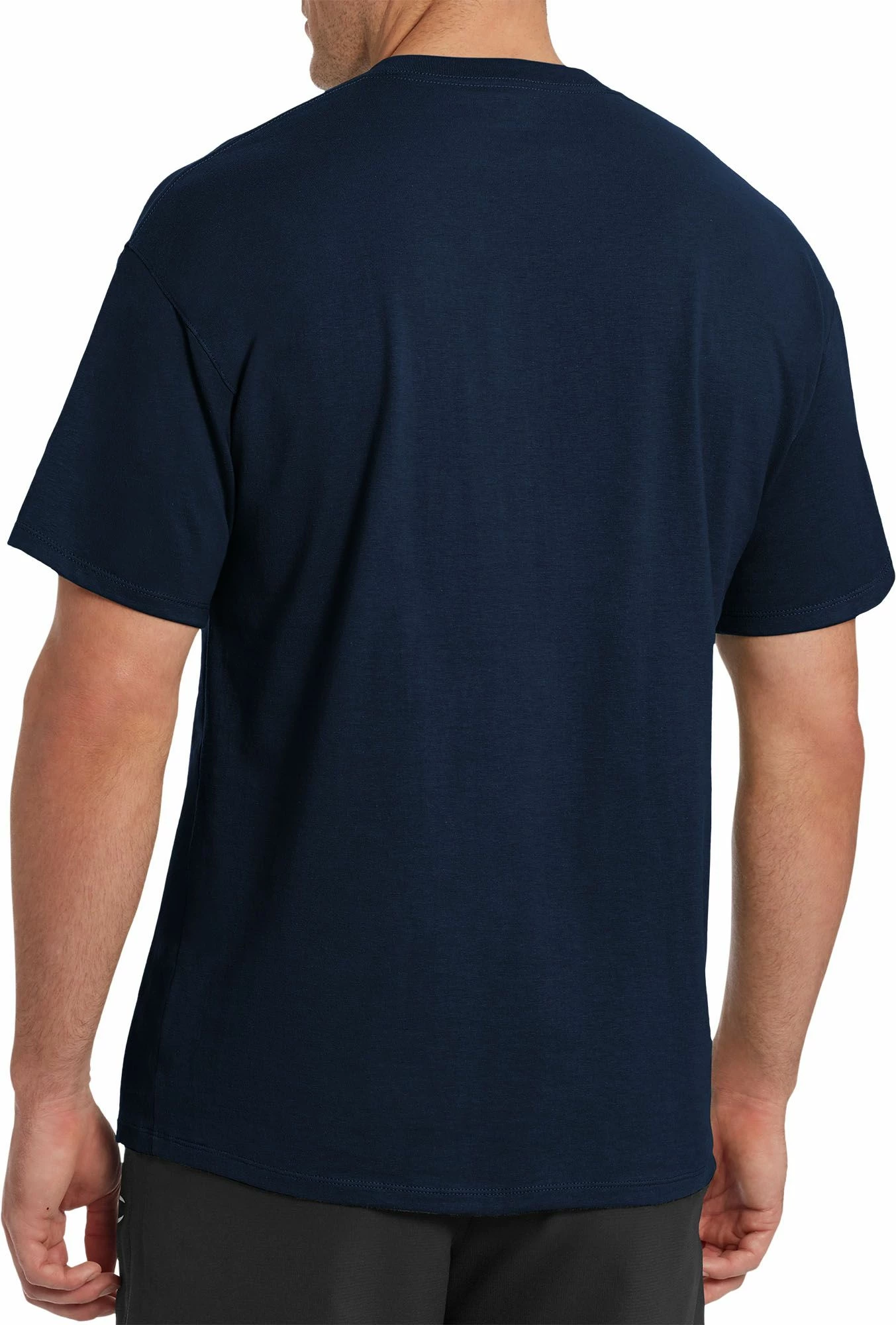 Best Sale 🥰 Champion Men's Classic Jersey V-Neck T-Shirt For Men Navy 👏 4 Best Sale 🥰 Champion Men's Classic Jersey V-Neck T-Shirt For Men Navy 👏 - Image 2