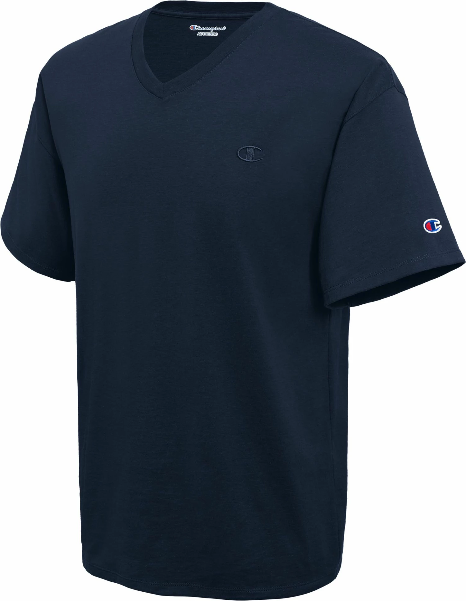 Best Sale 🥰 Champion Men's Classic Jersey V-Neck T-Shirt For Men Navy 👏 5 Best Sale 🥰 Champion Men's Classic Jersey V-Neck T-Shirt For Men Navy 👏 - Image 3