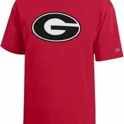 Best Sale ⭐ Champion Youth Georgia Bulldogs Red T-Shirt For 👧 Girls' 🎉