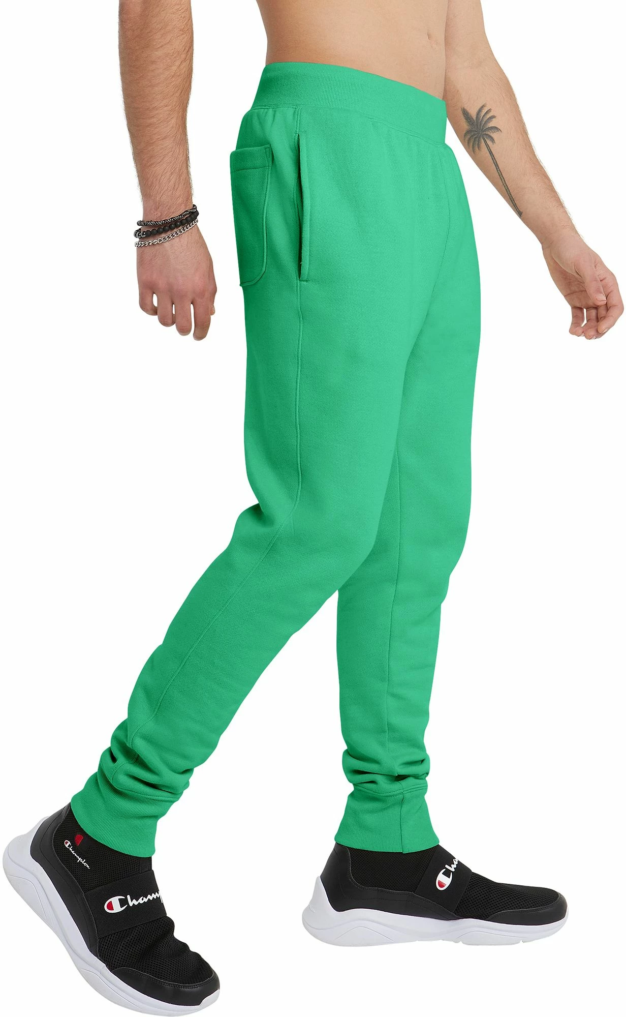 Wholesale 😉 Champion Men's Reverse Weave Joggers For Men Green Crisp 🌟 6 Wholesale 😉 Champion Men's Reverse Weave Joggers For Men Green Crisp 🌟 - Image 4