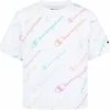 Best deal 🛒 Champion 👧 Girls' AOP Script Boxy T-Shirt For 👧 Girls' White 🔥