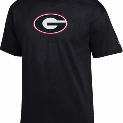 Cheap 🎉 Champion Men's Georgia Bulldogs Powerblend Black T-Shirt For Men 🤩