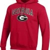Best deal 🥰 Champion Men's Georgia Bulldogs Red Pullover Hoodie For Men 👏