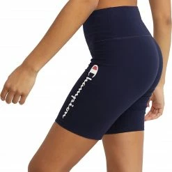 Wholesale ✨ Champion 👩 Women's Authentic Script Logo Bike Shorts For 👩 Women Athletic Navy 👍 -Cheap Champion Store unnamed file 498