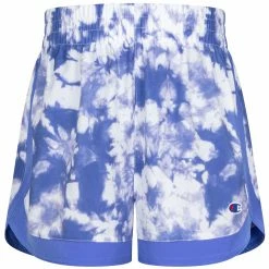 Wholesale 💯 Champion 👧 Girls' Tie Dye With Piecing Woven Shorts For 👧 Girls' Knockout Pink 🥰
