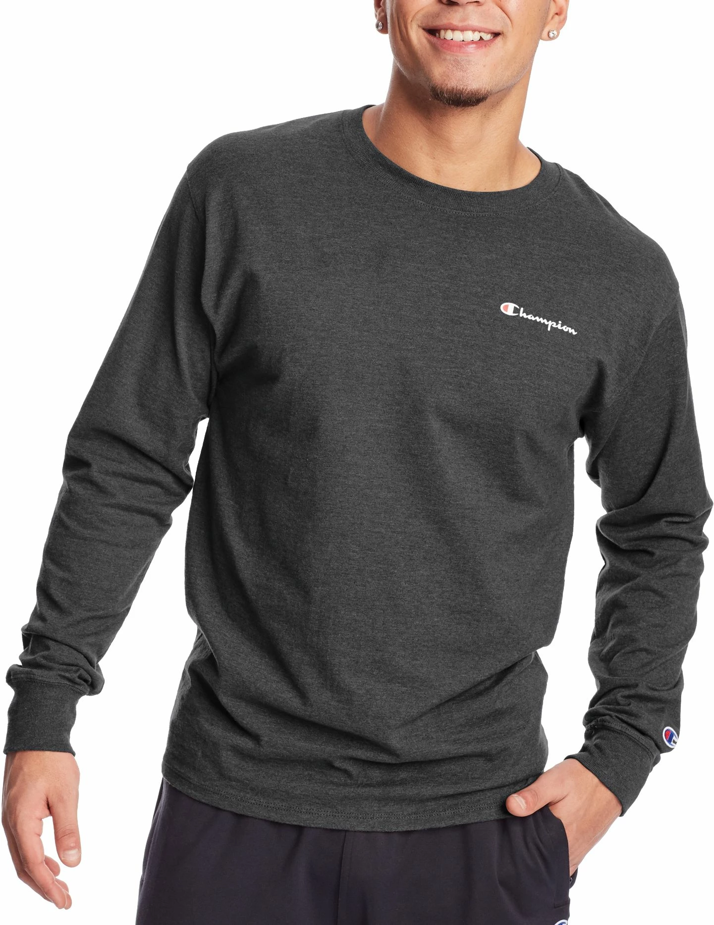 Buy π― Champion Men's Classic Graphic Long Sleeve π Shirt For Men Black π 3 Buy π― Champion Men's Classic Graphic Long Sleeve π Shirt For Men Black π