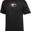 Coupon ⭐ Champion Men's Georgia Bulldogs Black Logo T-Shirt For Men ✨