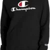 Promo 🛒 Champion 👩 Women's Powerblend Graphic Hoodie For 👩 Women Black ⌛