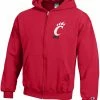 Best Pirce 🎁 Champion Youth Cincinnati Bearcats Full-Zip Red Hoodie For 👧 Girls' ⌛