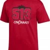 New ⌛ Champion Men's Cincinnati Bearcats 513 Area Code T-Shirt For Men ⭐ -Cheap Champion Store unnamed file 551