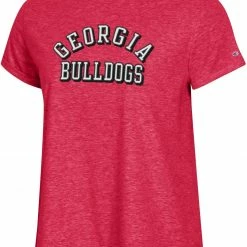 Top 10 🎁 Champion Youth Georgia Bulldogs Red Field Day T-Shirt For 👧 Girls' ⌛