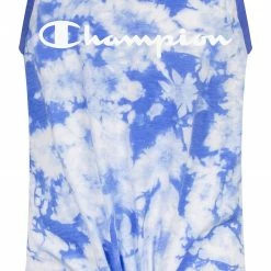 Best deal ✔️ Champion 👧 Girls' Tie Front Tie Dye Tank Top For 👧 Girls' Knockout Pink ⌛