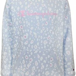 Promo ✨ Champion 👧 Girls' Leopard Print Hoodie For 👧 Girls' Ice Cake ✨