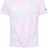 Top 10 😉 Champion 👧 Girls' Printed Tie Dye Tie Front T-Shirt For 👧 Girls' Sunbeam Glow 👍