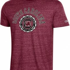Discount 😍 Champion Men's South Carolina Gamecocks Garnet Tri-Blend T-Shirt For Men ⭐