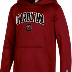 Best Pirce 😀 Champion Youth South Carolina Gamecocks Garnet Pullover Hoodie For 👧 Girls' 🎁