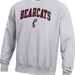 Top 10 ✨ Champion Men's Cincinnati Bearcats Grey Reverse Weave Crew Sweatshirt For Men ⭐