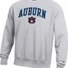 Discount 🧨 Champion Men's Auburn Tigers Grey Reverse Weave Crew Sweatshirt For Men 👍 -Cheap Champion Store unnamed file 631