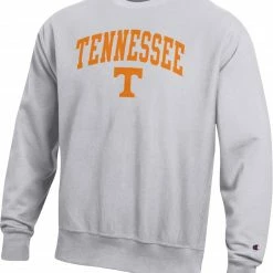 Cheap 🔥 Champion Men's Tennessee Volunteers Grey Reverse Weave Crew Sweatshirt For Men 👏