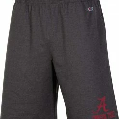 Outlet ⭐ Champion Men's Alabama Crimson Tide Black Training Performance Shorts For Men 😍