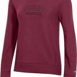 Buy 👏 Champion 👩 Women's South Carolina Gamecocks Garnet Pullover Crew Sweatshirt For 👩 Women 🎁