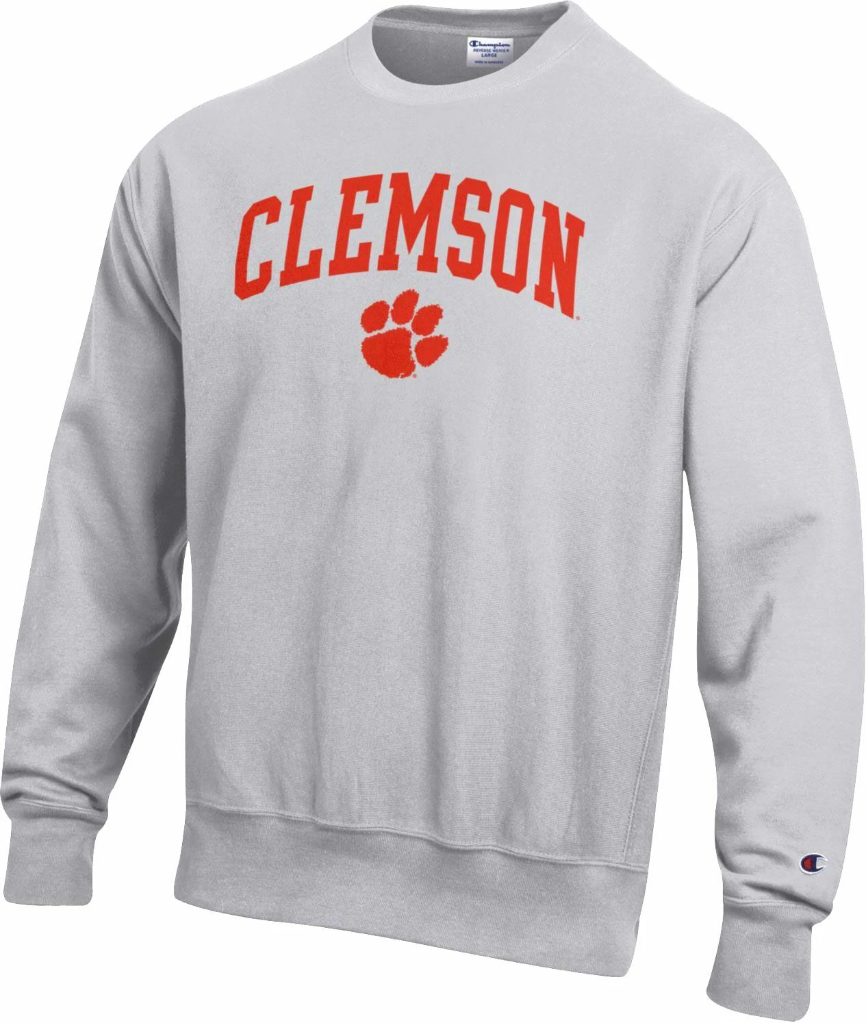 Brand new ๐คฉ Champion Men's Clemson Tigers Grey Reverse Weave Crew Sweatshirt For Men ๐ 3 Brand new ๐คฉ Champion Men's Clemson Tigers Grey Reverse Weave Crew Sweatshirt For Men ๐