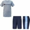 Flash Sale ⭐ Champion Little Boys' Classic Script 🏀 Basketball T-Shirt And Shorts Set For 👧 Girls' Oxford Heather/navy 🤩 -Cheap Champion Store unnamed file 680