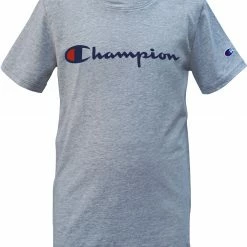 Flash Sale ⭐ Champion Little Boys' Classic Script 🏀 Basketball T-Shirt And Shorts Set For 👧 Girls' Oxford Heather/navy 🤩 -Cheap Champion Store unnamed file 681