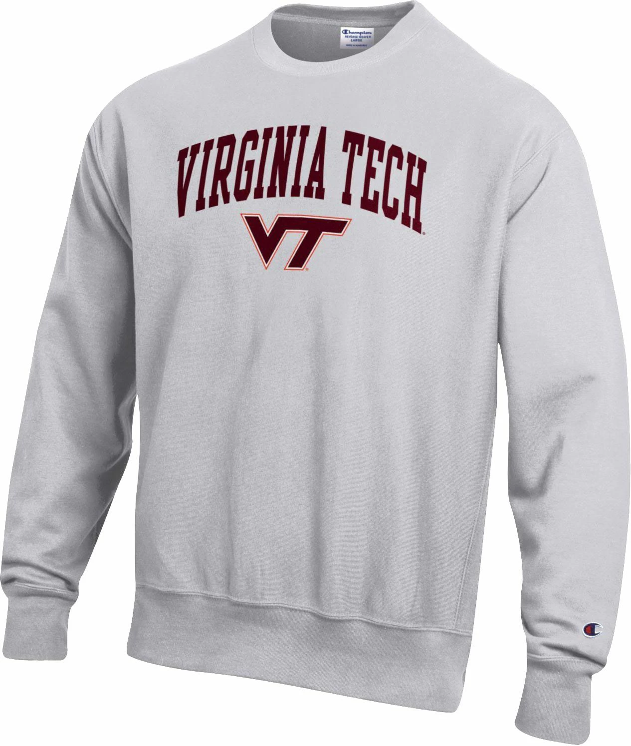 Promo π― Champion Men's Virginia Tech Hokies Grey Reverse Weave Crew Sweatshirt For Men β¨ 3 Promo π― Champion Men's Virginia Tech Hokies Grey Reverse Weave Crew Sweatshirt For Men β¨