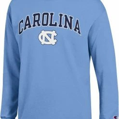 Best Sale 🔔 Champion Men's North Carolina Tar 👠 Heels Carolina Blue Promo T-Shirt For Men 🥰