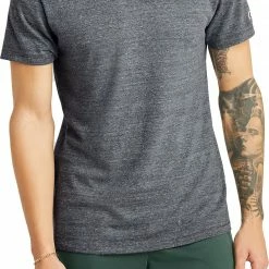 Hot Sale 🧨 Champion Men's Graphic Powerblend T-Shirt For Men Gun Smoke Pe Heather 🥰