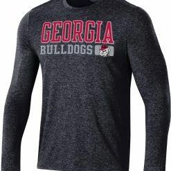 Flash Sale 😀 Champion Men's Georgia Bulldogs Field Day Long Sleeve Black T-Shirt For Men 🎁