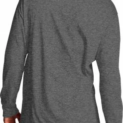 Hot Sale ⭐ Champion Men's Classic Jersey Script Logo Graphic Long Sleeve 👕 Shirt For Men Granite Heather 🎉 -Cheap Champion Store unnamed file 738