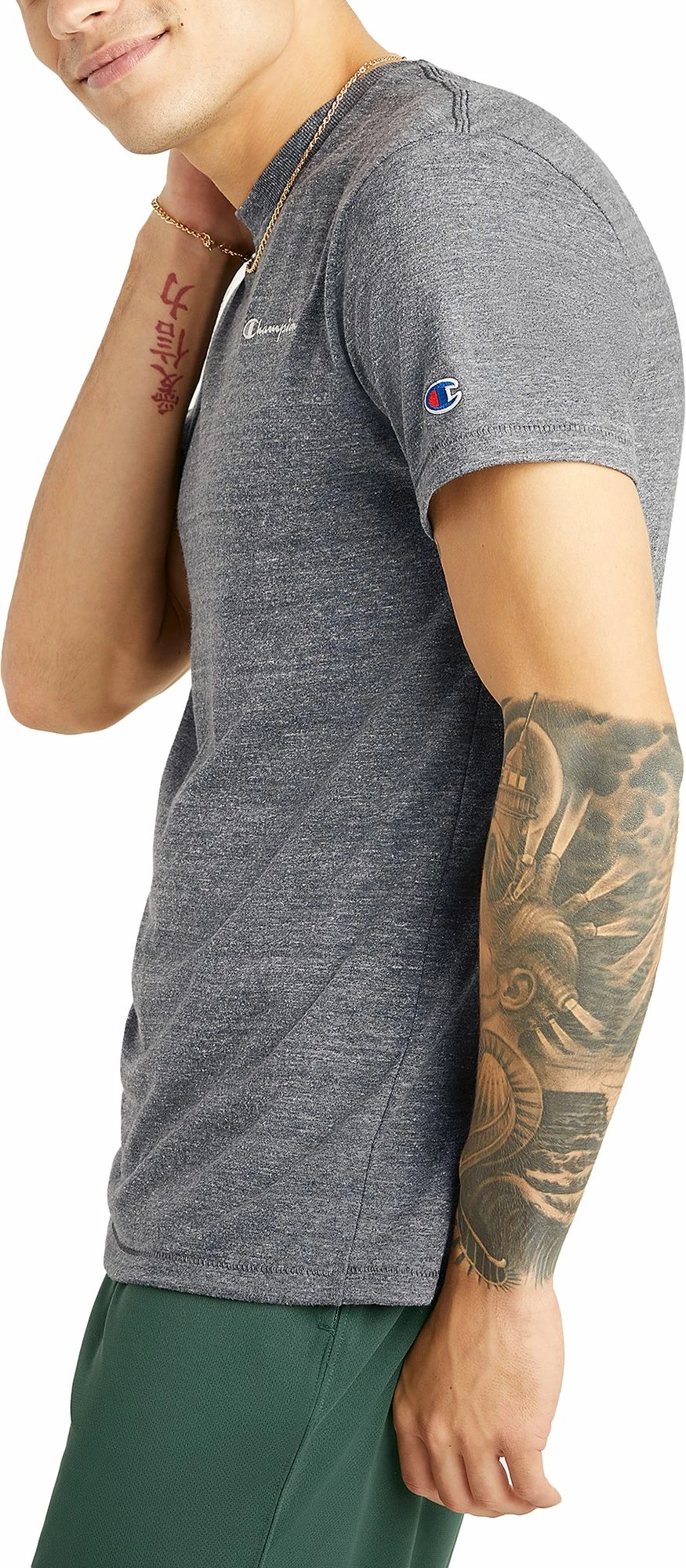 Hot Sale ๐งจ Champion Men's Graphic Powerblend T-Shirt For Men Gun Smoke Pe Heather ๐ฅฐ 5 Hot Sale ๐งจ Champion Men's Graphic Powerblend T-Shirt For Men Gun Smoke Pe Heather ๐ฅฐ - Image 3