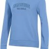 Wholesale 😀 Champion 👩 Women's North Carolina Tar 👠 Heels Carolina Blue Pullover Crew Sweatshirt For 👩 Women ✨ -Cheap Champion Store unnamed file 750
