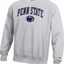 Best deal 👍 Champion Men's Penn State Nittany Lions Grey Reverse Weave Crew Sweatshirt For Men 👏