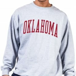 Brand new 😍 Champion Men's Big & Tall Oklahoma Sooners Grey Reverse Weave Crew Sweatshirt For Men 🛒