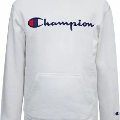 Best Pirce ✔️ Champion Boys' Embroidered Signature Hoodie For Boys' White/blue 🤩