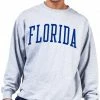 Cheapest ⌛ Champion Men's Big & Tall Florida Gators Grey Reverse Weave Crew Sweatshirt For Men ⌛