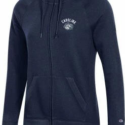 Best Pirce ❤️ Champion 👩 Women's North Carolina Tar 👠 Heels Navy University 2.0 Full-Zip Sweatshirt For 👩 Women 🤩